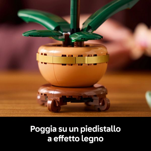 Lego botanicals 10343 mini-orchidea, fiori finti da costruire, botanical collection per adulti, idea regalo per donna o uomo - LEGO ICONS BOTANICAL, LEGO, LEGO ICONS