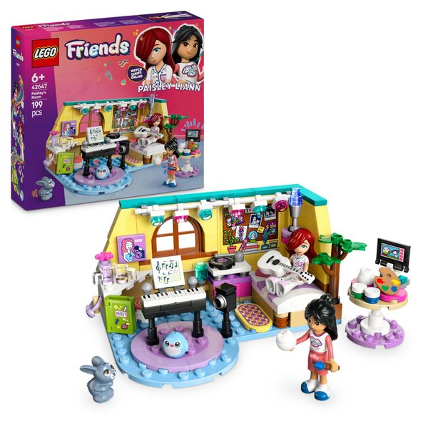 Lego friends 42647 la cameretta di paisley, giochi educativi per le abilità sociali per bambine 6+ fan dell'arte e mestieri - LEGO FRIENDS, Lego