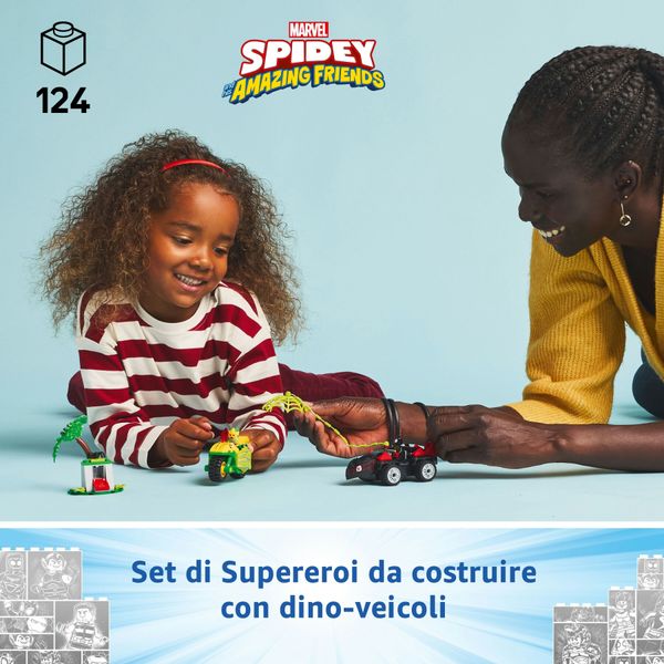 Lego spidey e i suoi fantastici amici 11198 inseguimento sui dino-veicoli di spin ed electro, giochi educativi per bambini 4+ - LEGO SUPER HEROES, LEGO
