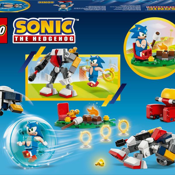 Lego sonic 77001 duello al falò di sonic, giochi per bambini e bambine 7+ con personaggi del videogioco, idea regalo per gamer - Sonic, LEGO