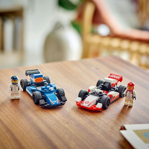 Lego city 60464 williams racing e haas f1, 2 modelli di auto con 2 minifigure, regalo bambini4+ fan delle macchine giocattolo - LEGO CITY, LEGO