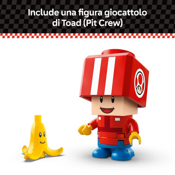 Lego super mario 72032 mario kart : kart standard, macchina giocattolo con toad, giochi per bambini 7+ nintendo da collezione - LEGO® Super Mario™, Super Mario, LEGO
