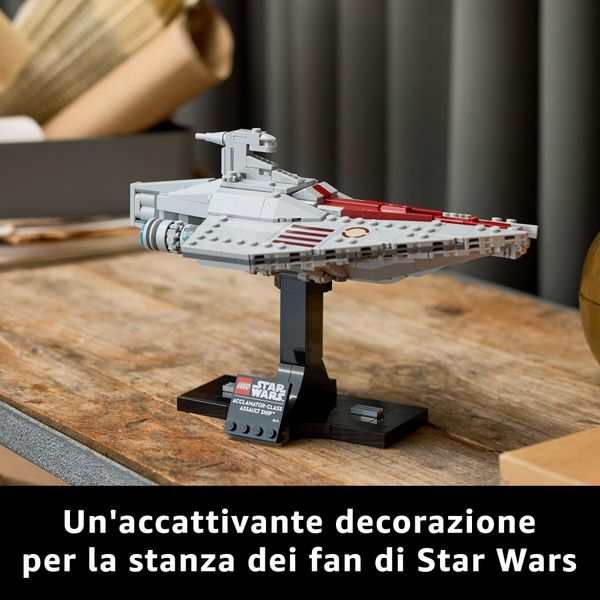 Lego star wars 75404 nave d'assalto classe acclamator, astronave da collezione con supporto, regalo per adulti, uomo e donna - LEGO® Star Wars™, LEGO, Star Wars