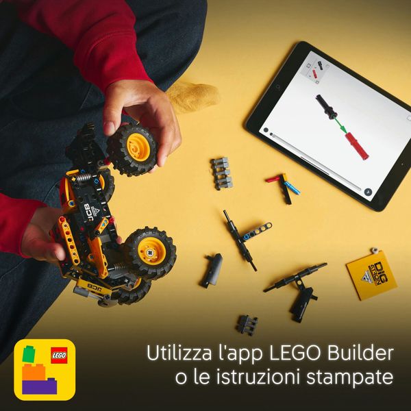 Lego technic 42199 pull-back monster jam digatron, monster truck giocattolo da costruire, giochi bambini 7+, regalo fan veicoli - LEGO TECHNIC, LEGO