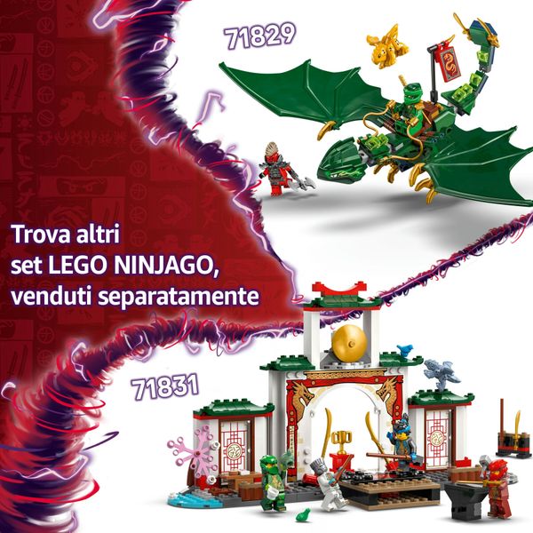 Lego ninjago drago della foresta verde di lloyd - giocattolo snodabile da costruire con 2 minifigure e armi, giochi bambini 6+ - LEGO NINJAGO, LEGO