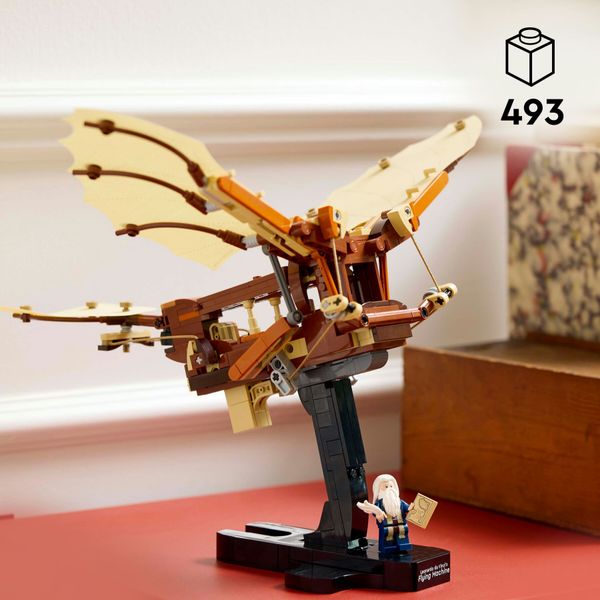 Lego icons 10363 macchina volante di leonardo da vinci, modellino da costruire per adulti da collezione, regalo uomo o donna - LEGO, LEGO ICONS