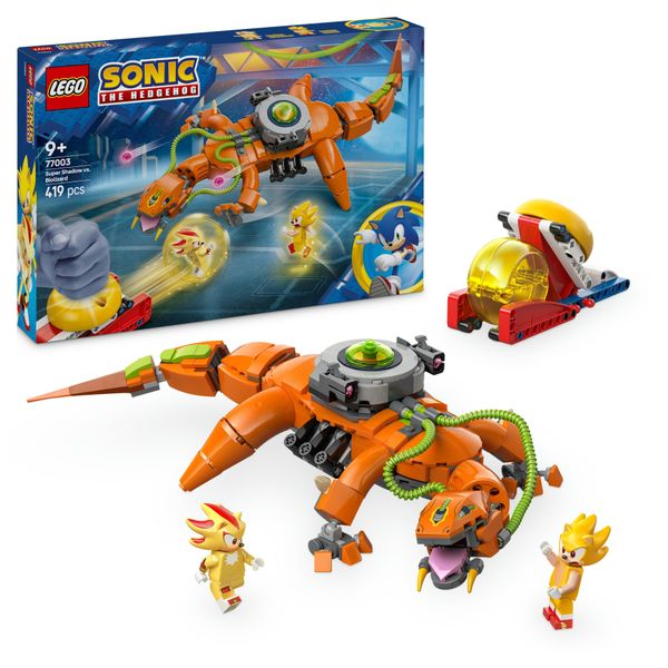 Lego sonic 77003 super shadow vs. biolizard, giochi d'azione per bambini 9+, personaggi e robot giocattolo, regalo per gamer - Sonic, Lego