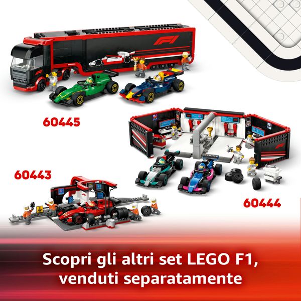 Lego city 60442 pilota e monoposto mclaren f1, modello di macchina giocattolo da formula 1, regalo bambini 6+ fan delle auto - LEGO CITY, LEGO