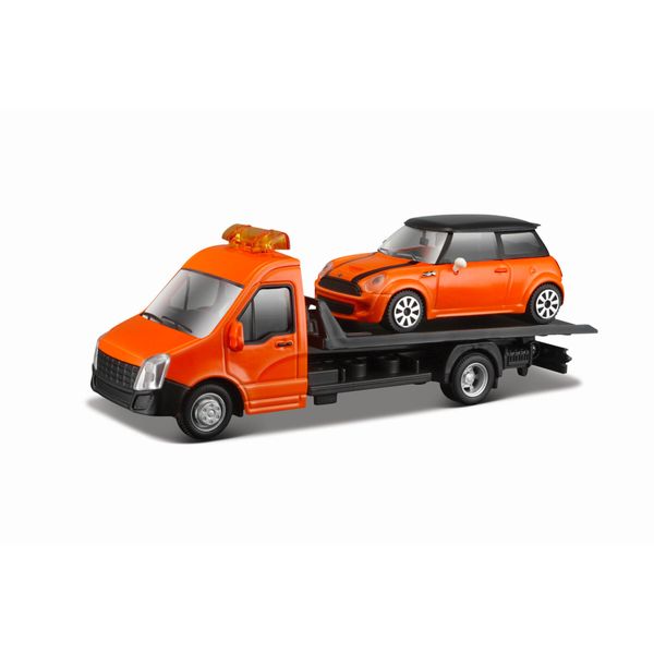 Assortimento carro attrezzi bburago (con auto) in scala 1/43. scatola vetrina. - BBURAGO