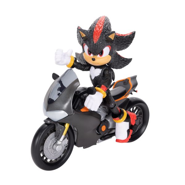 Sonic 3 movie personaggio di shadow 13 cm con motocicletta – dettagli realistici - Sonic