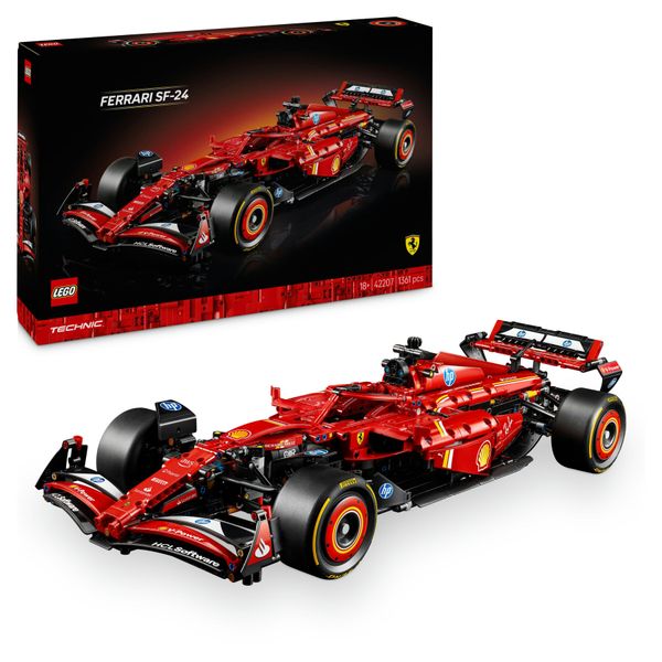 Lego technic 42207 monoposto f1 ferrari sf-24 - modello di auto formula 1 da collezione, idea regalo per adulti, uomo e donna - LEGO TECHNIC, Lego