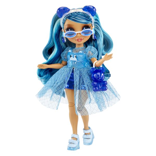 Rainbow high creative crystals skyler - bambola fashion arcobaleno da 28 cm con kit per accessori di cristallo, anello per te, fai da te - Rainbow High