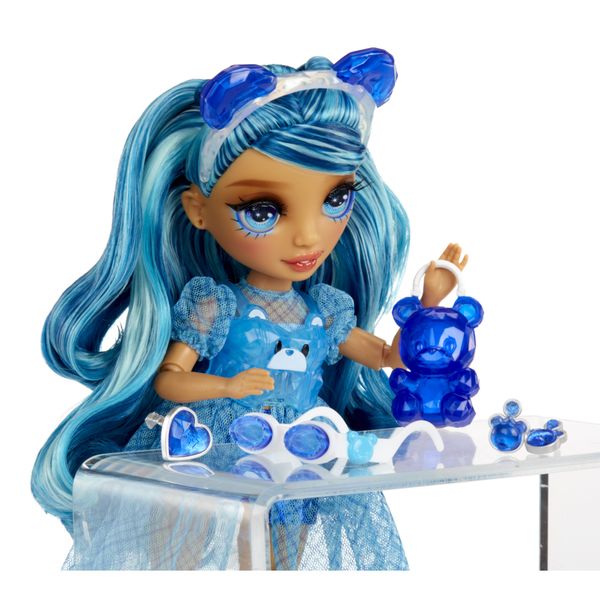 Rainbow high creative crystals skyler - bambola fashion arcobaleno da 28 cm con kit per accessori di cristallo, anello per te, fai da te - Rainbow High