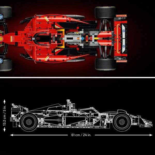 Lego technic 42207 monoposto f1 ferrari sf-24 - modello di auto formula 1 da collezione, idea regalo per adulti, uomo e donna - LEGO TECHNIC, LEGO