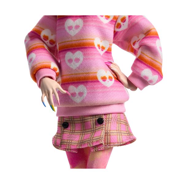 Monster high mercoledì - enid sinclair, bambola da collezione in abito rosa con accessori premium - Monster High