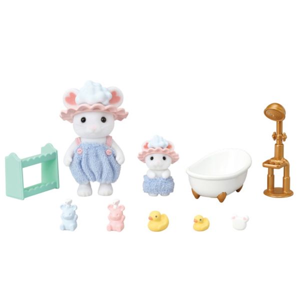 Sylvanian families ora del bagno fratelli topino marshmallow - personaggi collezionabili - SYLVANIAN FAMILIES