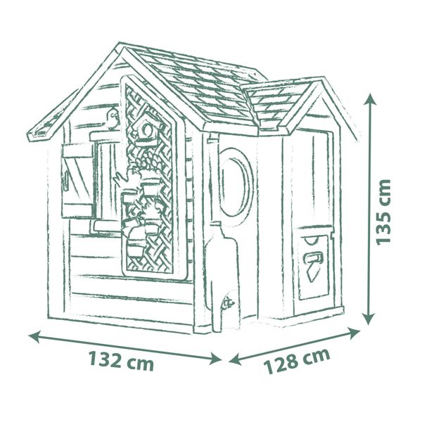 Smoby – casetta garden house con accessori giardinaggio - smoby life - SMOBY