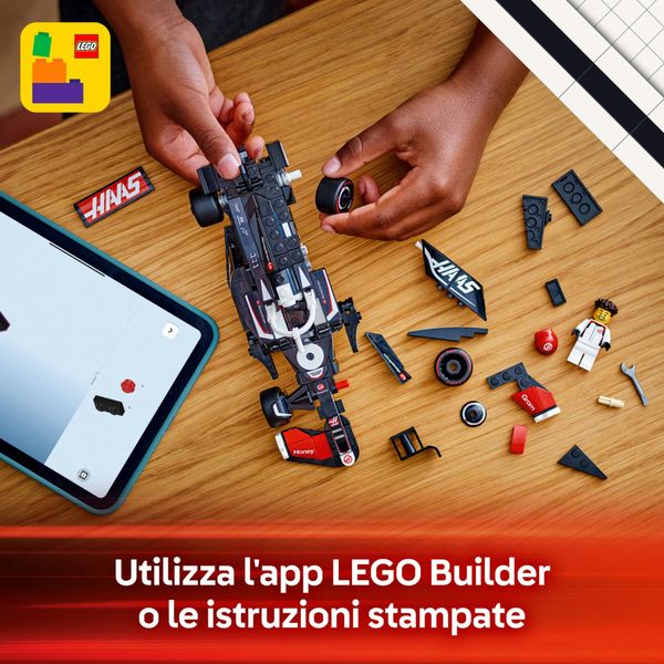 Lego speed champions 77250 auto da corsa moneygram haas f1 team vf-24 macchina giocattolo con minifigure per bambini 10+ - LEGO SPEED CHAMPIONS, LEGO