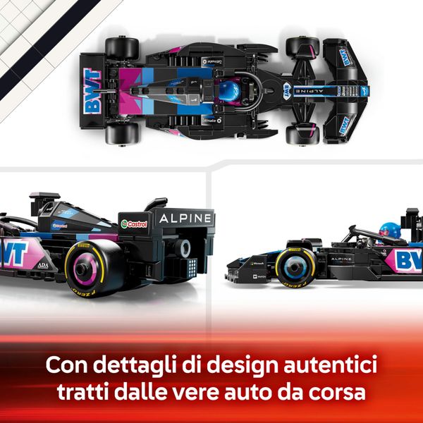 Lego speed champions 77248 auto da corsa bwt alpine f1 team a524 macchina giocattolo da collezione con minifigure, bambini 10+ - LEGO SPEED CHAMPIONS, LEGO