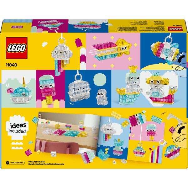 Lego classic 11040 scatola magica trasparente, mattoncini colorati per unicorni giocattolo, draghi, uccelli e altro, bambini5+ - LEGO CLASSIC, LEGO