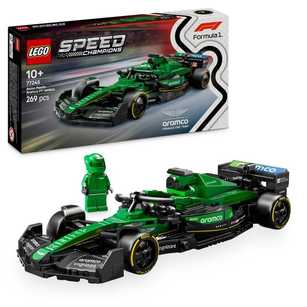 Lego speed champions 77245 auto da corsa aston martin aramco f1 amr24 macchina giocattolo da collezione con pilota, bambini10+ - LEGO SPEED CHAMPIONS, Lego