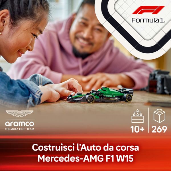 Lego speed champions 77245 auto da corsa aston martin aramco f1 amr24 macchina giocattolo da collezione con pilota, bambini10+ - LEGO SPEED CHAMPIONS, LEGO