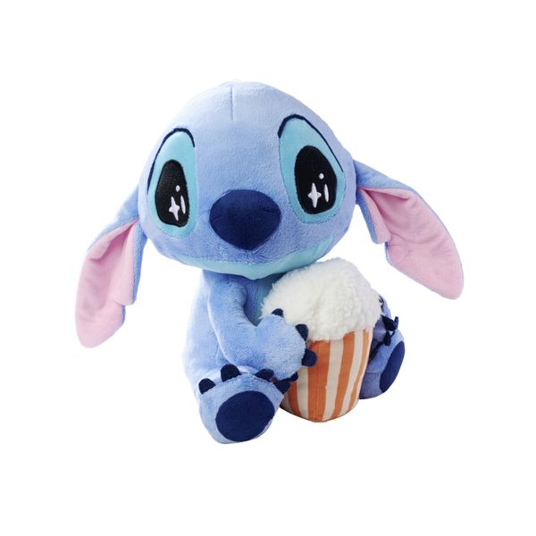 Morbido peluche disney stitch 25 cm con pop corn - adatto dai 0+ mesi - Disney Stitch