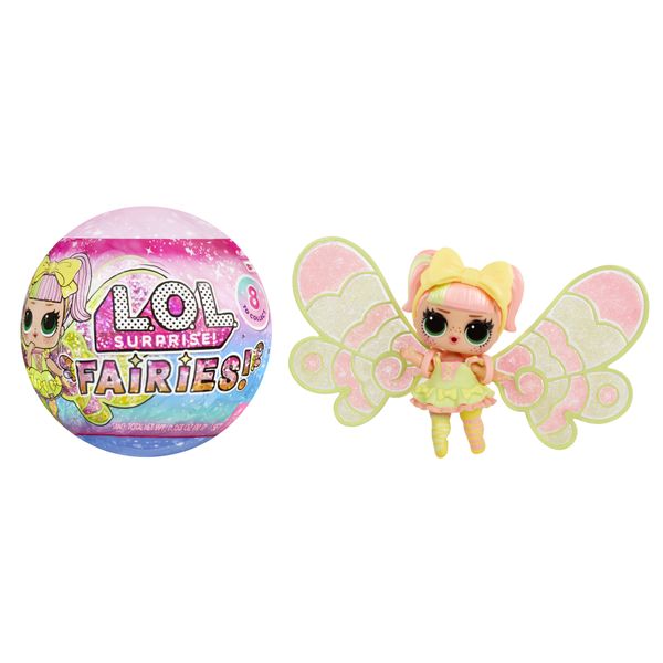 L.o.l. surprise! fairies tots - include 1 bambola, confezione sorpresa, 8 bambole da collezionare, ali da fata personalizzabili - L.O.L SURPRISE