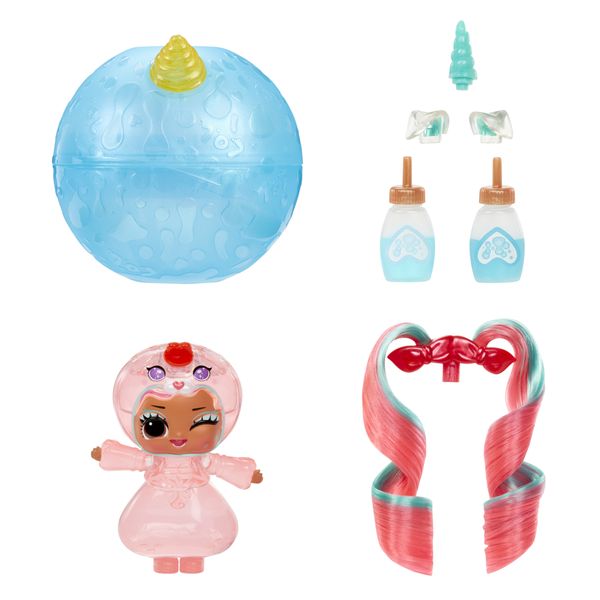 L.o.l. surprise! unicorns tots - include 1 bambola trasparente con lampada lavica, confezione sorpresa, 8 bambole da collezionare, 2 pozioni colorate - L.O.L SURPRISE