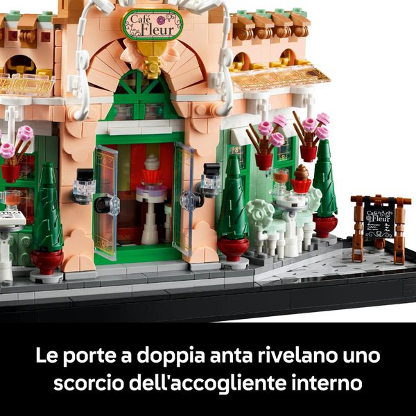 Lego icons 10362 café francese - kit modellismo fai da te per adulti da collezione, idea regalo creativa per donna o uomo - LEGO, LEGO ICONS
