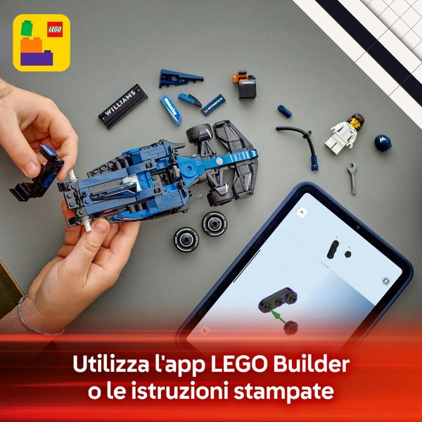 Lego speed champions 77249 auto da corsa f1 williams racing fw46 macchina giocattolo da collezione con minifigure, bambini 10+ - LEGO SPEED CHAMPIONS, LEGO