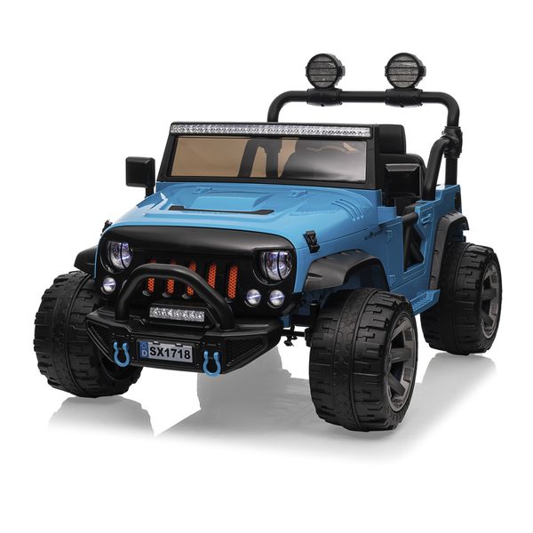 Auto off-road a 2 posti con batteria al litio 12v, luci, suoni e radiocomando per bambini - esperienza di guida sicura e divertente - SUN&SPORT
