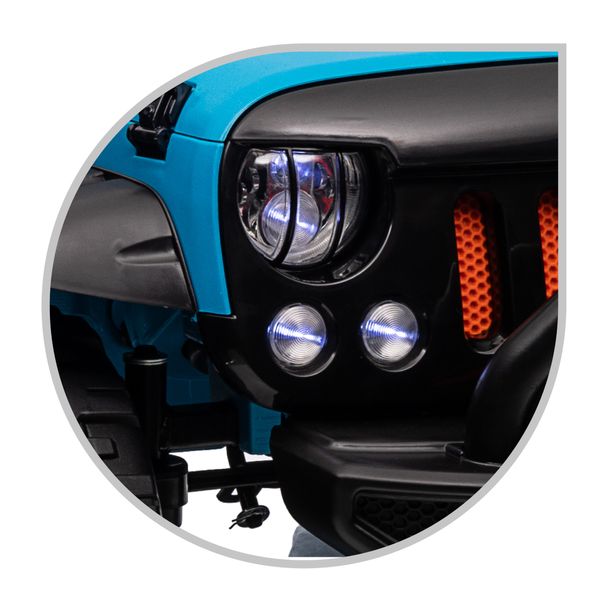 Auto off-road a 2 posti con batteria al litio 12v, luci, suoni e radiocomando per bambini - esperienza di guida sicura e divertente - SUN&SPORT