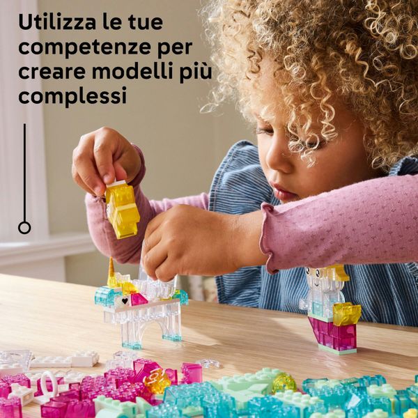 Lego classic 11040 scatola magica trasparente, mattoncini colorati per unicorni giocattolo, draghi, uccelli e altro, bambini5+ - LEGO CLASSIC, LEGO