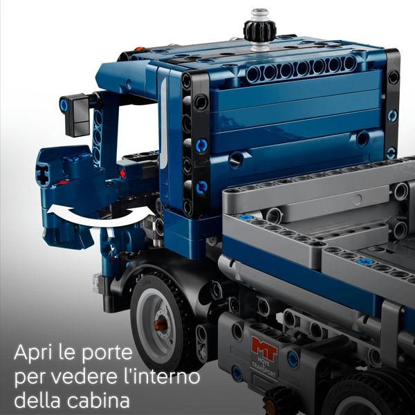 Lego technic 42203 autocarro con cassone ribaltabile - camion giocattolo con sterzo e funzioni - modellino per bambini 9+ - LEGO TECHNIC, LEGO