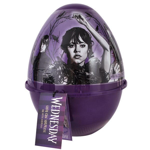 Uovo sorprese pvc viola mercoledì wednesday - sorprese dark e alternative - MERCOLEDI
