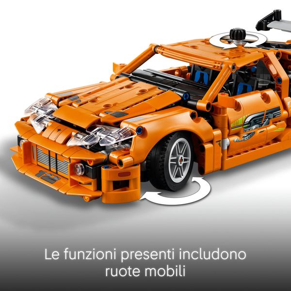 Lego technic 42204 fast and furious toyota supra mk4, macchina giocattolo, motore 6 cilindri e portiere apribili per bambini9+ - LEGO TECHNIC, LEGO
