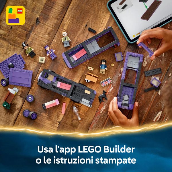 Lego harry potter 76446 avventura su nottetempo con 5 minifigure, autobus giocattolo a 3 piani apribile, gioco per bambini 8+ - LEGO HARRY POTTER, LEGO