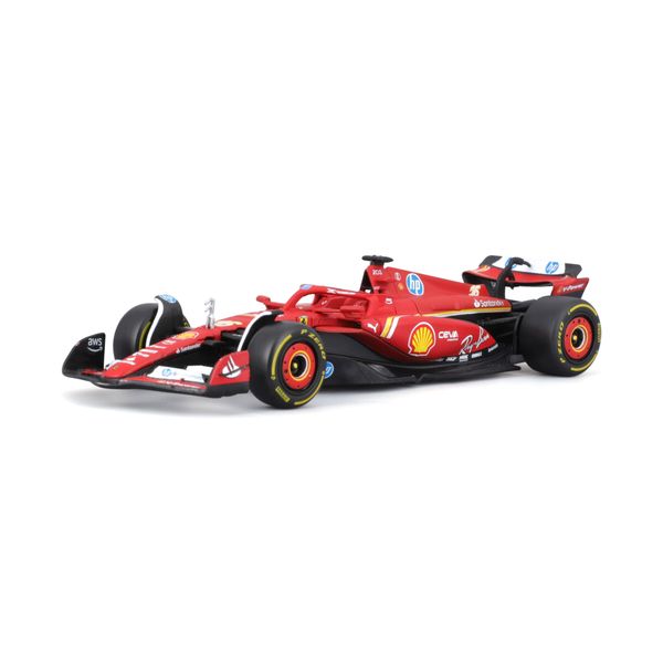 Auto burago ferrari f1 sf-24 #16 leclerc - scala 1:43, licenza ufficiale - BBURAGO