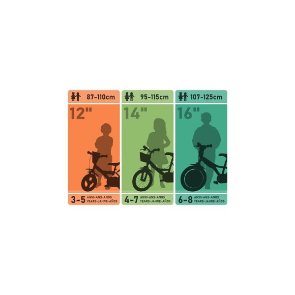Bicicletta per bambini marvel spiderman 12" - perfetta per i piccoli eroi - Spiderman