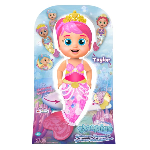 Bloopies shimmer mermaids, bambole bagnetto di sirenette che spruzzano acqua - BLOOPIES