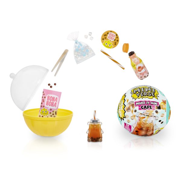 Mga's miniverse make it mini cafe serie 4, mini oggetti da collezione fai da te in resina, repliche alimenti, per collezionisti e bambini 8+ - MINIVERSE MGA