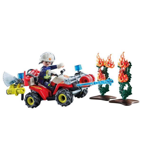 Playmobil action heroes 71825 - quad dei pompieri per bambini dai 4 anni - Playmobil