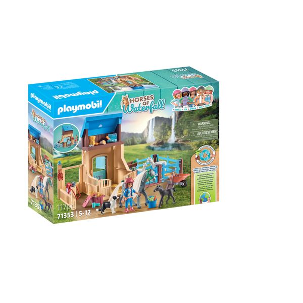 Playmobil 71353 stalla con recinto - horses of waterfall - 4+ anni - Playmobil