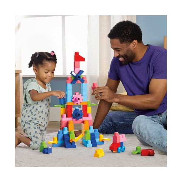 Mega bloks - sacca grande, 130 blocchi colorati e pezzi speciali inclusi - MEGA BLOKS