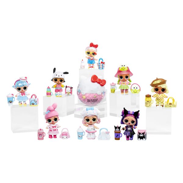 L.o.l. surprise! loves hello kitty and friends - 1 bambola singola assortita con 7 sorprese,  8 bambole lol in edizione limitata da collezionare - L.O.L SURPRISE