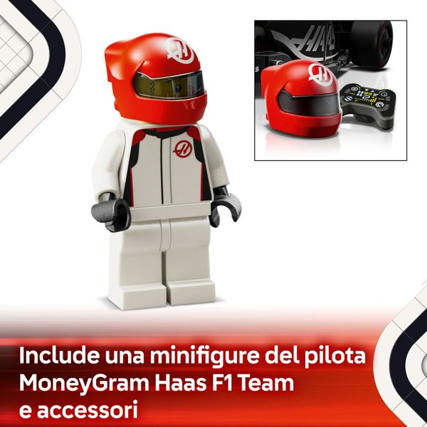 Lego speed champions 77250 auto da corsa moneygram haas f1 team vf-24 macchina giocattolo con minifigure per bambini 10+ - LEGO SPEED CHAMPIONS, LEGO