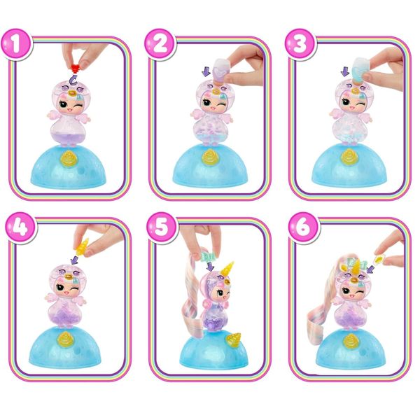 L.o.l. surprise! unicorns tots - include 1 bambola trasparente con lampada lavica, confezione sorpresa, 8 bambole da collezionare, 2 pozioni colorate - L.O.L SURPRISE