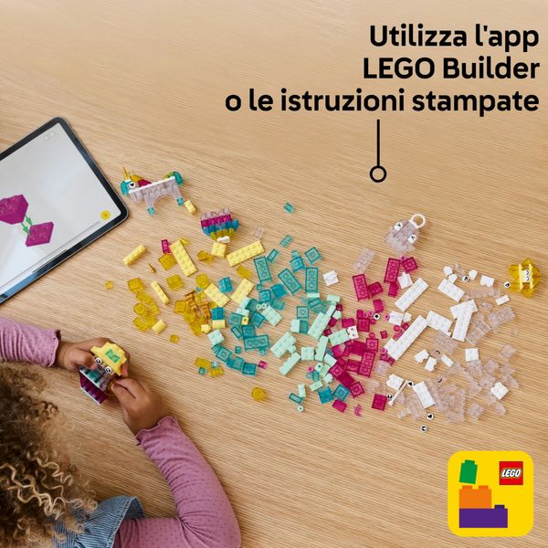 Lego classic 11040 scatola magica trasparente, mattoncini colorati per unicorni giocattolo, draghi, uccelli e altro, bambini5+ - LEGO CLASSIC, LEGO