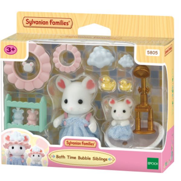 Sylvanian families ora del bagno fratelli topino marshmallow - personaggi collezionabili - SYLVANIAN FAMILIES